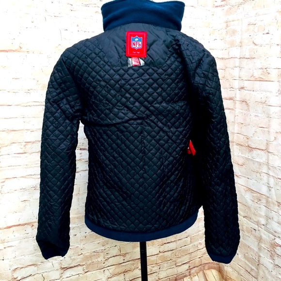 NFL for her Rams Jacket small fleece quilted blue Bundle Savings - Picture 7 of 8